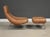 Mid-Century Modern 1970s Percival Lafer Leather and Chrome Earth Lounge Chair and Ottoman For Sale - Image 3 of 9