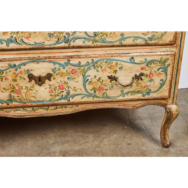 Baroque Painted Venetian Commode For Sale - Image 3 of 9
