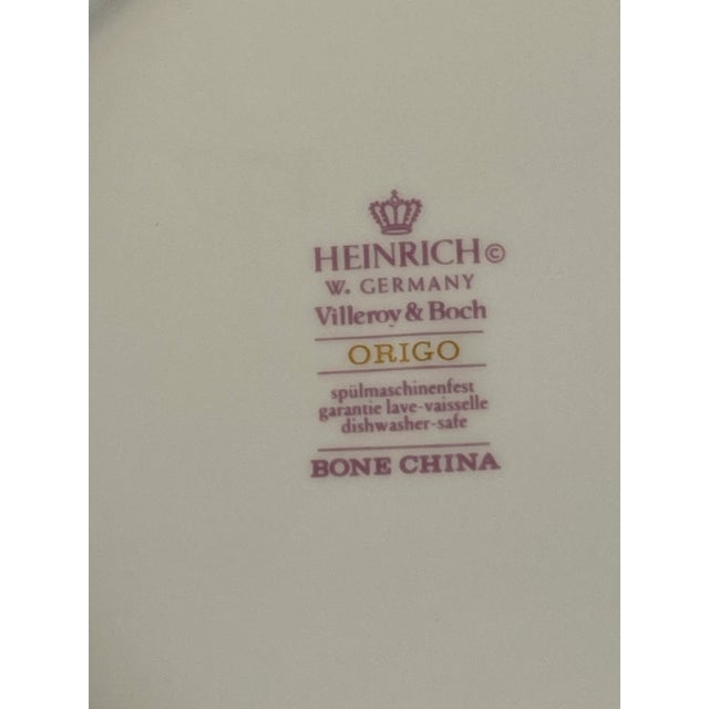 1980s Villeroy & Boch Origo Bone China Salad Plates - Set of 7 For Sale In Richmond - Image 6 of 8