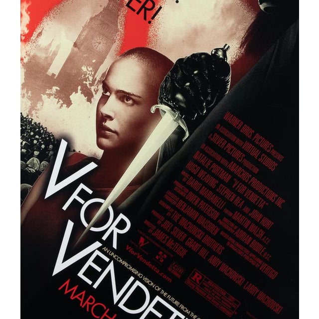 V for Vendetta Film Poster, Italy, 2005 For Sale - Image 4 of 6
