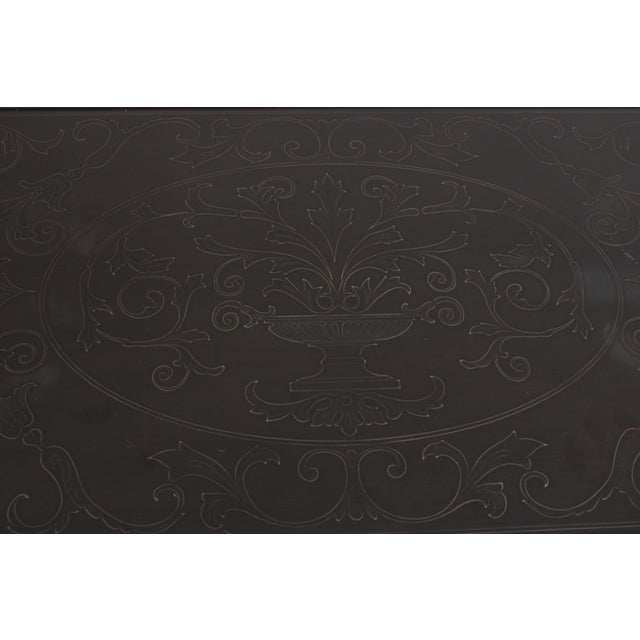 Theodore Alexander Embossed Brass Surface Chest For Sale - Image 9 of 15