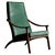 Highback Lounge Chair in Teak and Green Leather from Arne Hovmand-Olsen, 1960s For Sale - Image 15 of 15