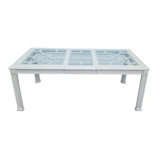 1960s Vintage Palm Beach Hollywood Regency Dining Table For Sale