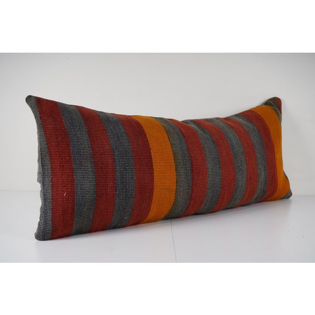 Striped Kilim Pillow Cover For Sale - Image 4 of 5