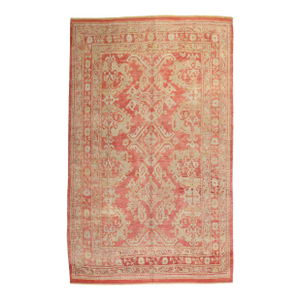 Early 20th Century Antique Zabihi Collection Turkish Oushak Rug