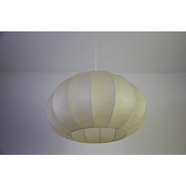 Mid-Century Round Cocoon Pendant Lamp, Italy, 1960s For Sale - Image 6 of 13