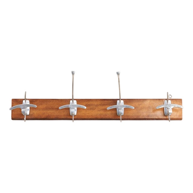 Vintage Wood and Metal Coat Rack from Fratelli Reguitti For Sale