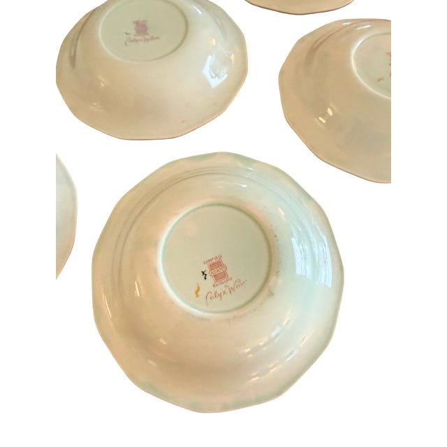 Vintage Adams Calyx Ware Metz English Ironstone Berry Bowls, Set of 7 For Sale - Image 10 of 18