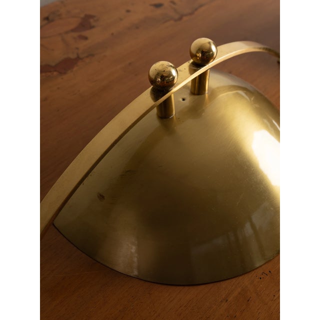 Pair of 1970's Vintage Brass Wall Sconces For Sale In Boston - Image 6 of 7