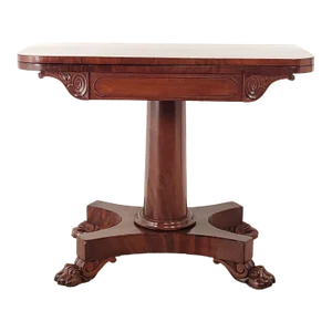 William IV English Mahogany Pedestal Table, Circa 1830