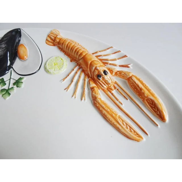 Large Fish Plate, Italy, 1970s For Sale - Image 4 of 11