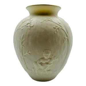 Vintage Lenox China "Cherub" Heritage Collection Bisque Posy Vase