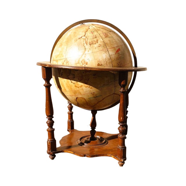 Library Terrestrial Globe on Stand, Early 20th Century For Sale - Image 3 of 16