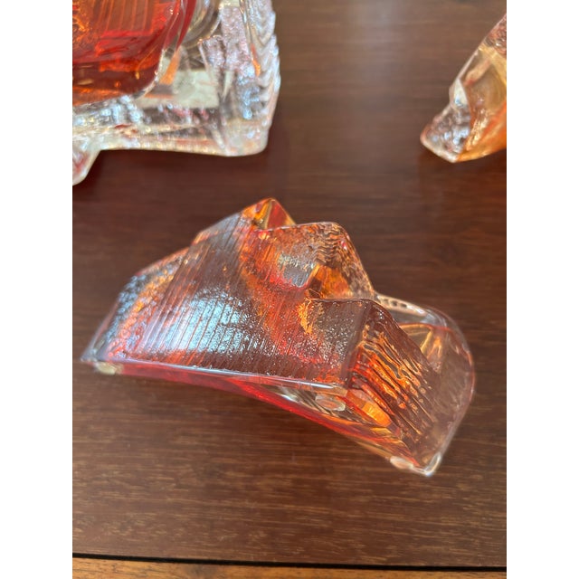 Modern Blown Glass Collection of Art Sculptures by Mikula -Set of 3 For Sale - Image 3 of 10