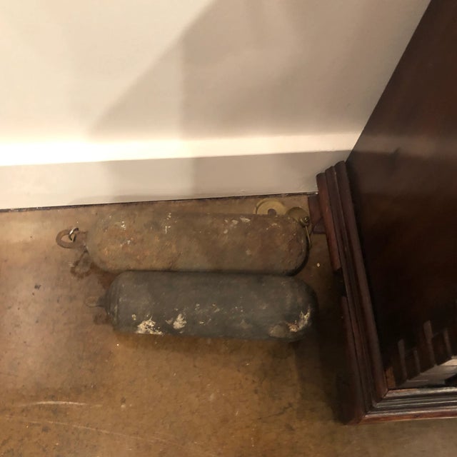 Mid 19th Century Antique English Mahogany Tall Clock For Sale - Image 5 of 13