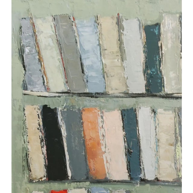 Green Les Archives, Abstract Library, Minimalism, Contempory by Sophie Dumont For Sale - Image 8 of 10