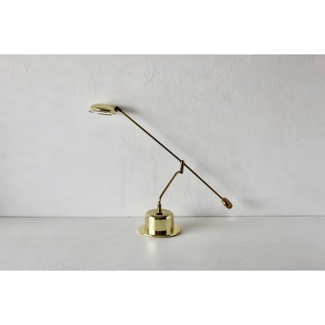 Bankamp Leuchten G Style Large Brass Metal Swing Arm Table Light Vintage For Sale - Image 12 of 18