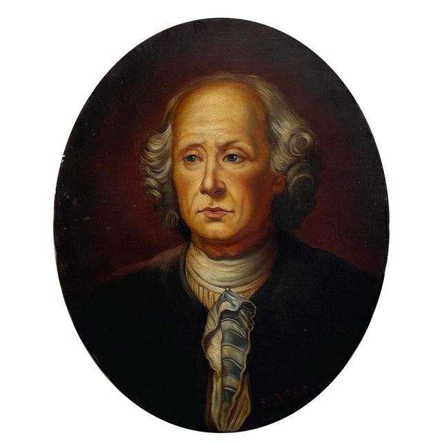 Portrait of a Gentlemen - Oval oil on canvas cm.50x40, Italia, 2006 Eugenio De Blasi Wooden frame available on request The...