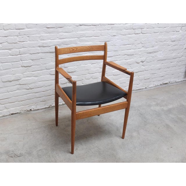 1960s Armchair in Oak by Jos de Mey for Van Den Berghe-Pauvers, 1960s For Sale - Image 5 of 16
