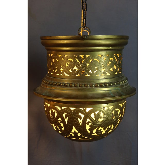 Large Bronze Lanterns, 19th Century, Set of 2 For Sale - Image 6 of 14