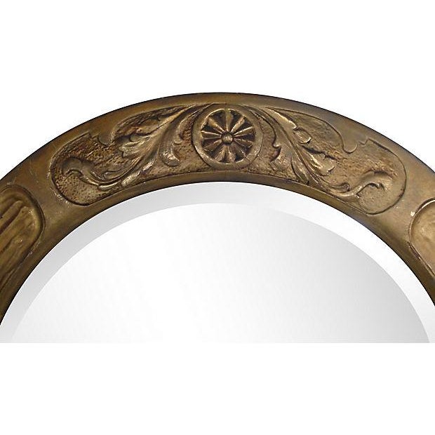 24 Giltwood Round Mirror 1910s Art And Crafts Aesthetic Movement Chairish