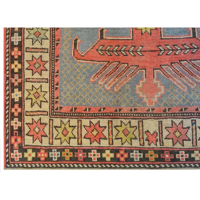 Textile Early 20th Century Kazak Rug For Sale - Image 7 of 10