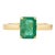 1.82 Ctw Octagon Cut Emerald Cocktail Ring Size 5 For Sale