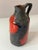 Red and Brown Fat Lava Vase from Marei Keramik For Sale - Image 10 of 11