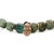 Modern King Skull Turquoise Stone Good Fortune Beaded Bracelet For Sale - Image 3 of 9