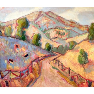 Expressionist Large California Landscape Bay Area Hartman For Sale