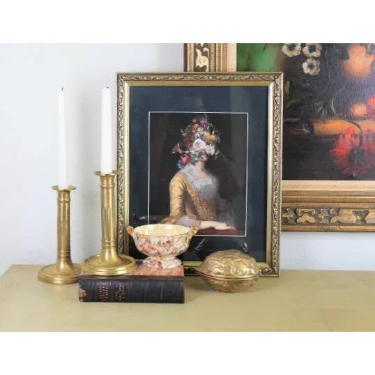 Mid-Century Modern Vintage MCM Brass Walnut Nutcracker 1970's Paperweight Figure Catchall Trinket Dish Cabin For Sale - Image 3 of 7