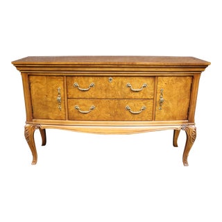 Thomasville Cherry & Burl Walnut Sideboard For Sale