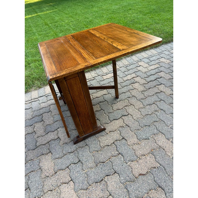 Early 20th Century Drop Leaf Art & Craft Table Folding For Sale - Image 4 of 6