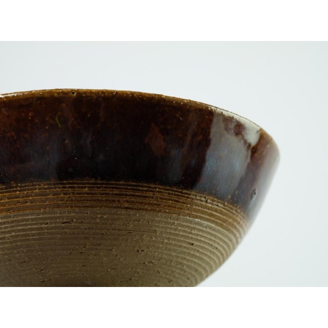 Mid-Century Studio Ceramic Bowl from Søholm, 1970s For Sale - Image 9 of 12