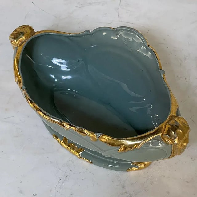 Early 20th Century Art Deco Period Painted Porcelain Jardiniere Planter For Sale - Image 11 of 13