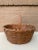 Brown Antique Early 20th Century American Splint Oak Gathering Basket For Sale - Image 8 of 11