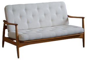 2-Seater Sofa Model Fd 161 in Bouklé attributed to Arne Vodder, 1960s