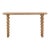 Tulum Rounded Wood Orb Leg Console Table For Sale