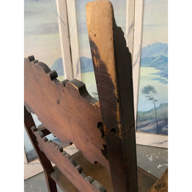 Antique Italian Renaissance Walnut Armchair, Circa 1600 For Sale - Image 9 of 12