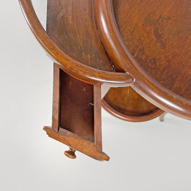 Antique Italian Rounded Wooden Coffee Tables with Drawers, Early 1900s, Set of 2 For Sale - Image 14 of 18