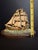Antique Judd Co Cjo 1286 Cast Iron Sailing Ship Doorstop American Flag Painted For Sale - Image 10 of 12