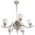 An Art Deco five-light chandelier designed by Schwintzer & Graeff.