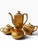 Exquisite vintage four-piece tea and coffee service by Wheeling Decorating Co., featuring the highly decorative “Doves,...
