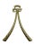 Vintage decorative brass bow. Great to hang above a picture or mirror. Metal bow that has been coated in Brass.