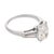 1950s Mid Century Gia 1.51 Carat Old Mine Cut Diamond Platinum Engagement Ring, Size 4.25 For Sale - Image 5 of 8