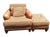 American-Made Luxury Ricardo Leather/Fabric Chair and Ottoman Set by King Hickory. For Sale - Image 11 of 12