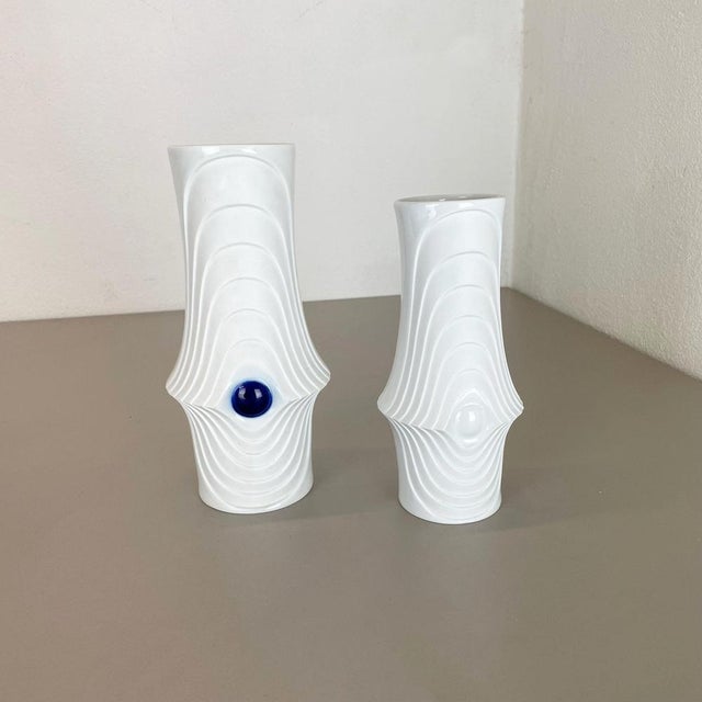 Article: op art porcelain vase set producer: royal bavaria kpm germany this original vintage op art vase set was produced...