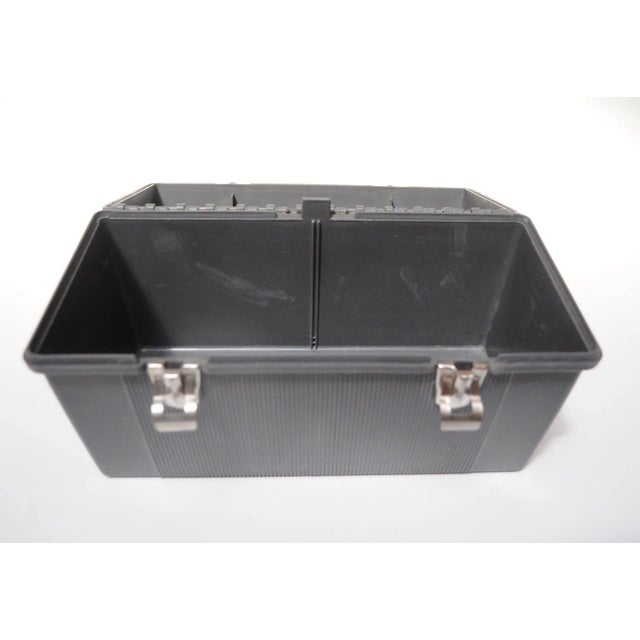 Gray Vintage Thermos Brand Gray Plastic Work Lunch Box For Sale - Image 8 of 12