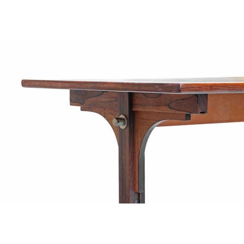 Vintage Mid-Century Rosewood Desk Set attributed to Gianfranco Frattini for Bernini. Very good condition.