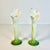 These are a lovely pair of ceramic Candlestick Holders. They are in the Trompe l’Oeil style of a Calla Lilly botanical. We...